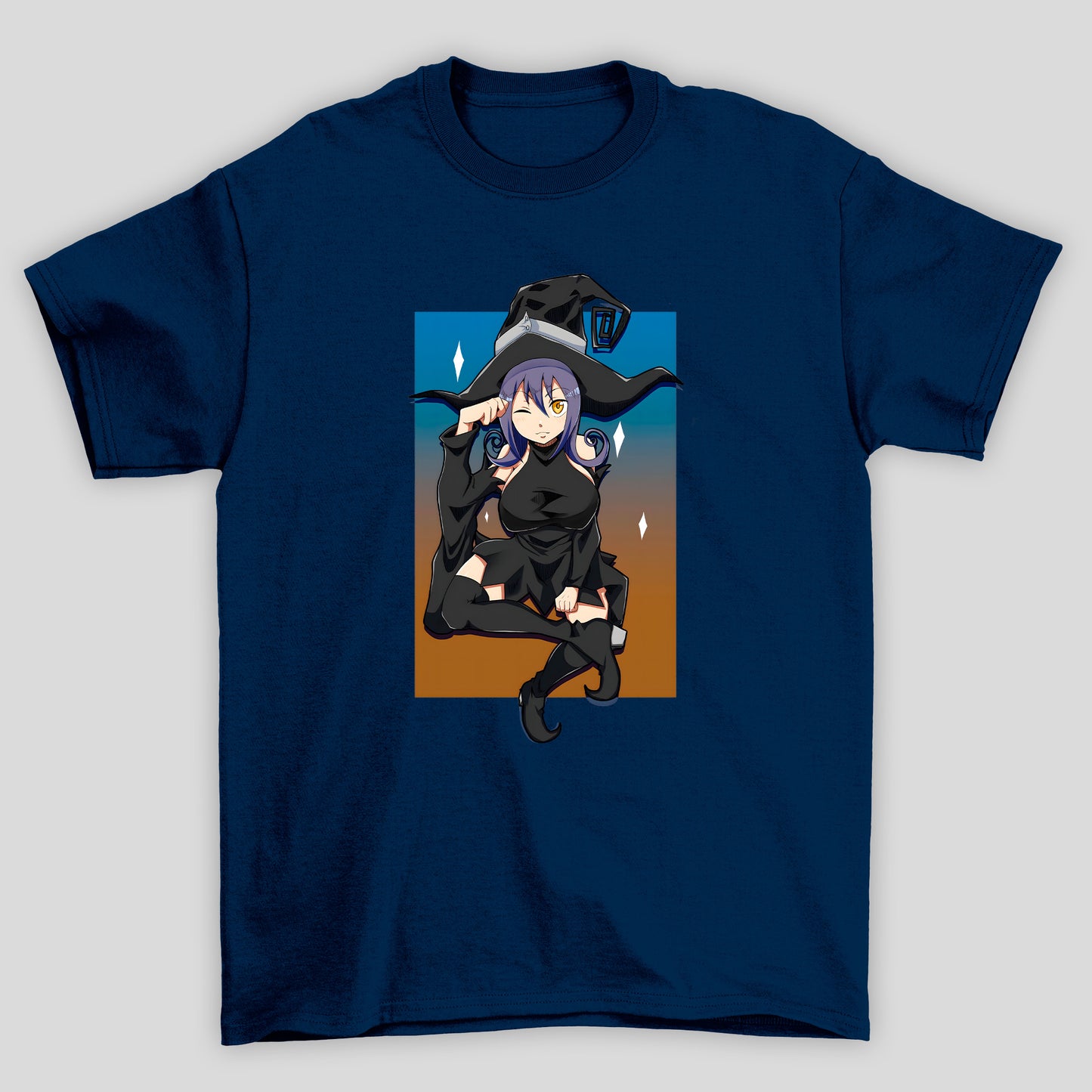 Camiseta Básica Unissex Soul Eater Bruxa Degrade