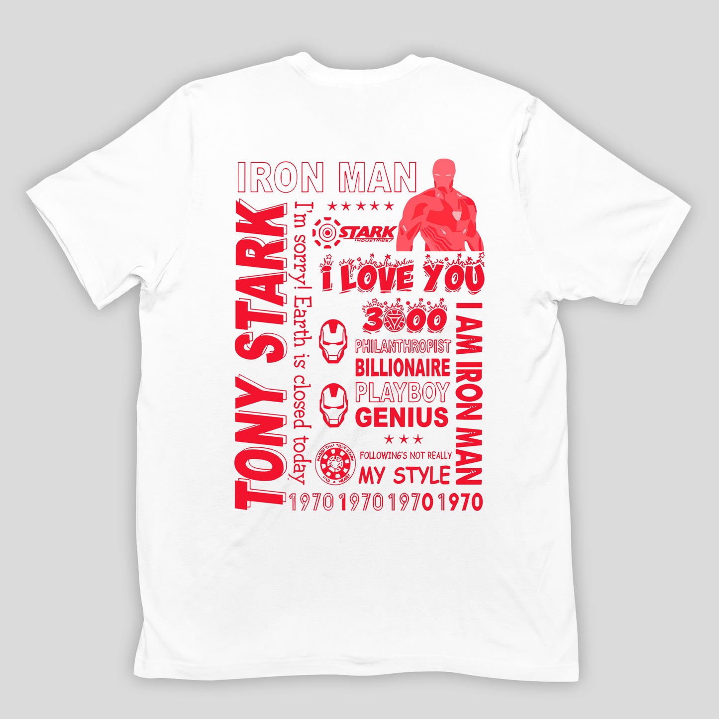 Camiseta Básica Unissex Homem de Ferro Stark Manhattan