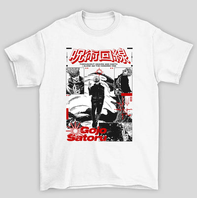 Camiseta Básico Unissex Jujutsu Kaisen Satoro Gojo