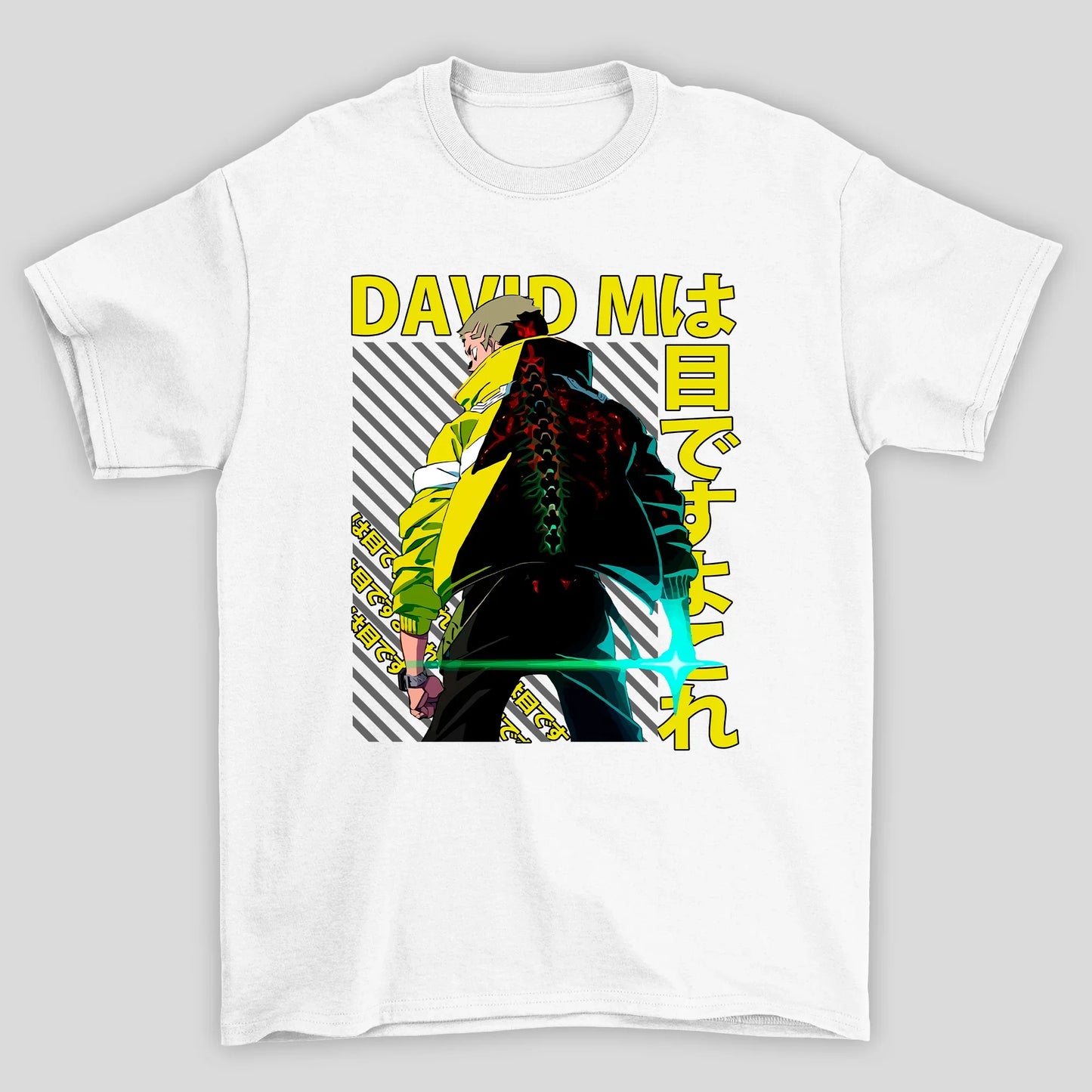Camiseta Básica Unissex David Cyberpunk