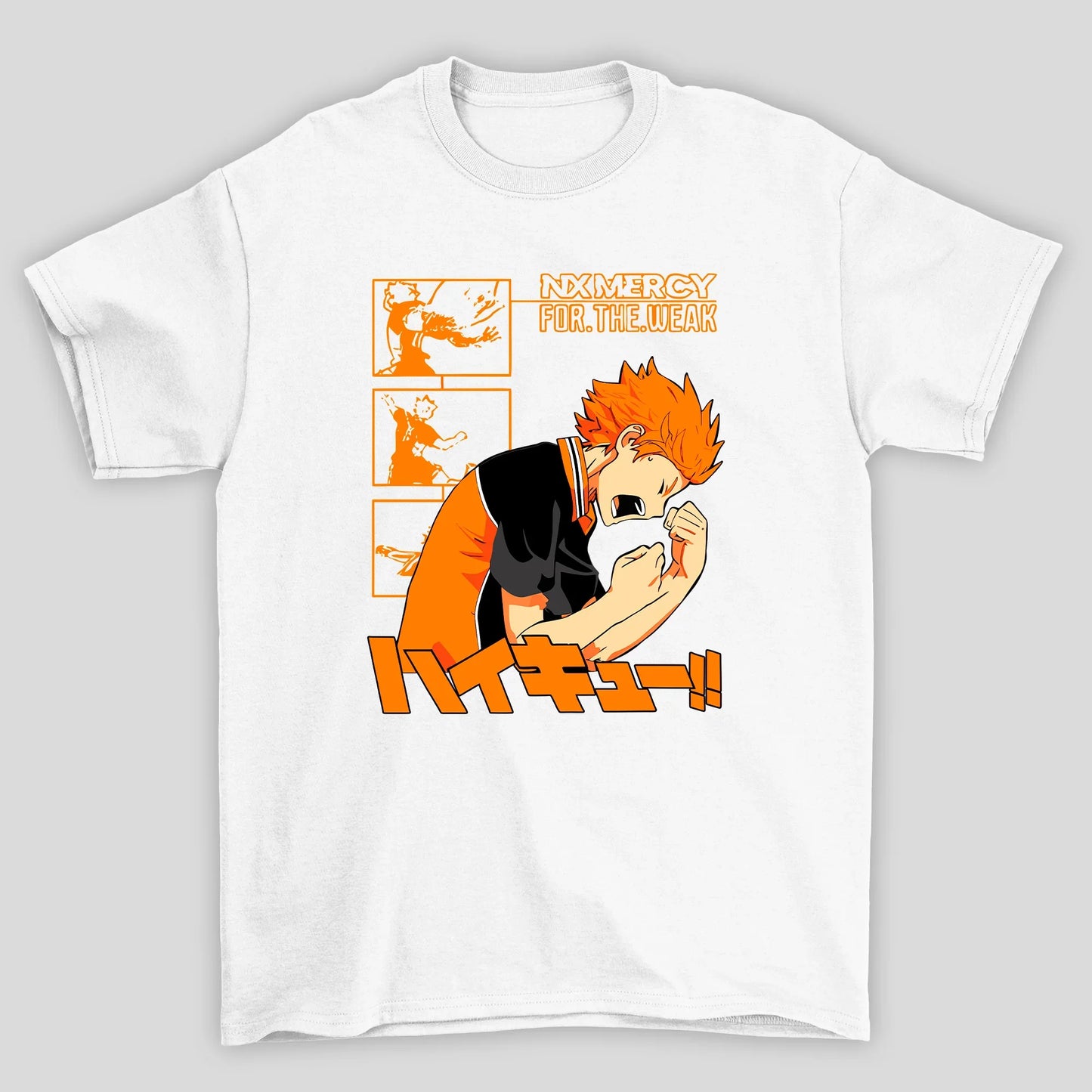 Camiseta Básica Unissex Hinata No Mercy Haikyuu