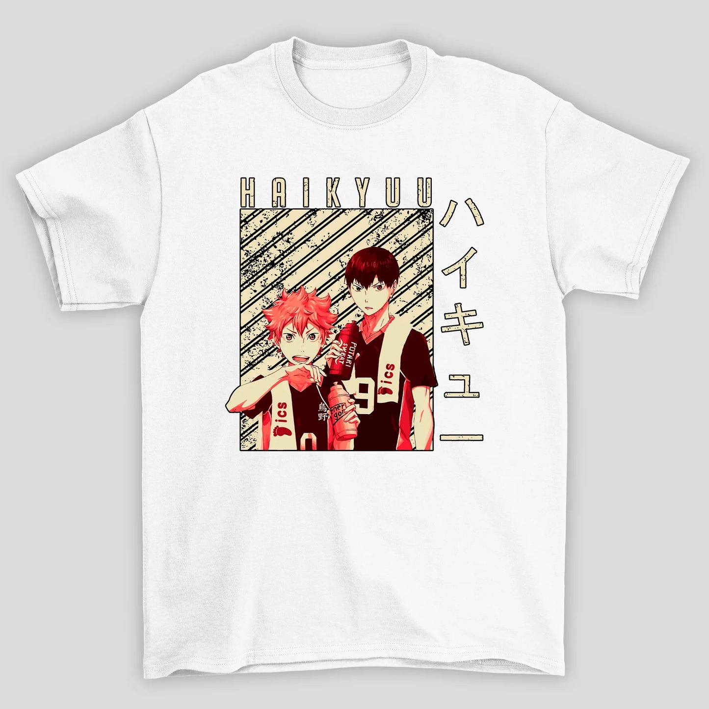 Camiseta Básica Unissex Anime Haikyu!! Hinata E Kageyama