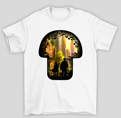 Camiseta Básica Unissex The Last Of Us Cogumelos