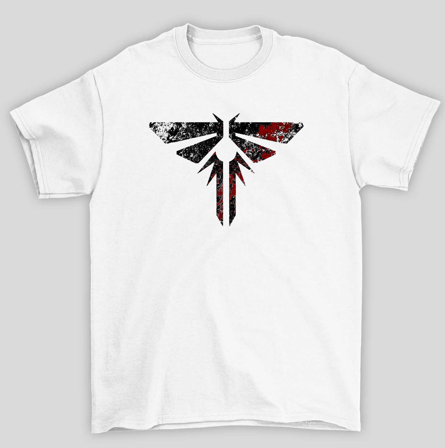 Camiseta Básica Unissex The Last Of Us Simbolo Vagalumes Sangue
