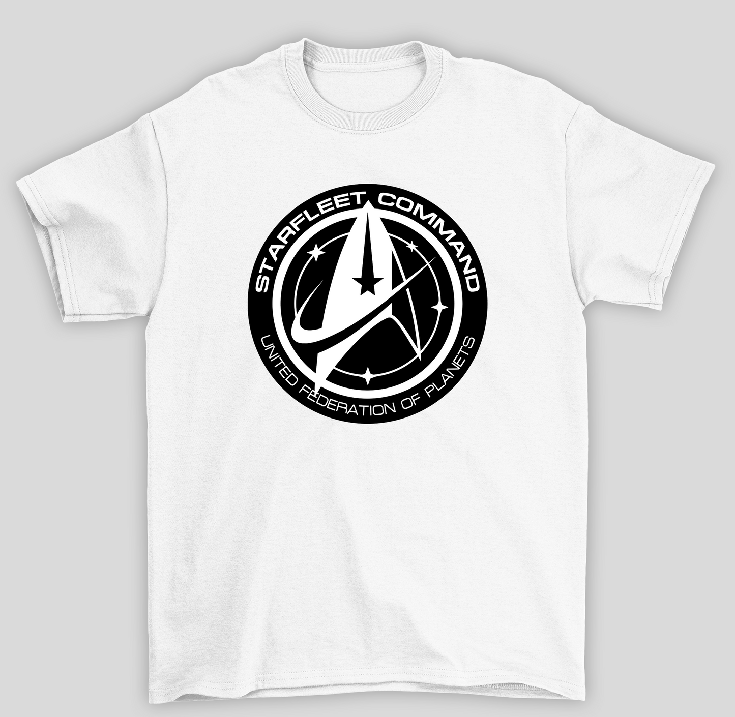 Camiseta Básica Unissex Star Trek Logo Starfleet Command