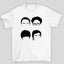 Camiseta Básica Unissex Silhuetas Cabelo The Big Bang Theory