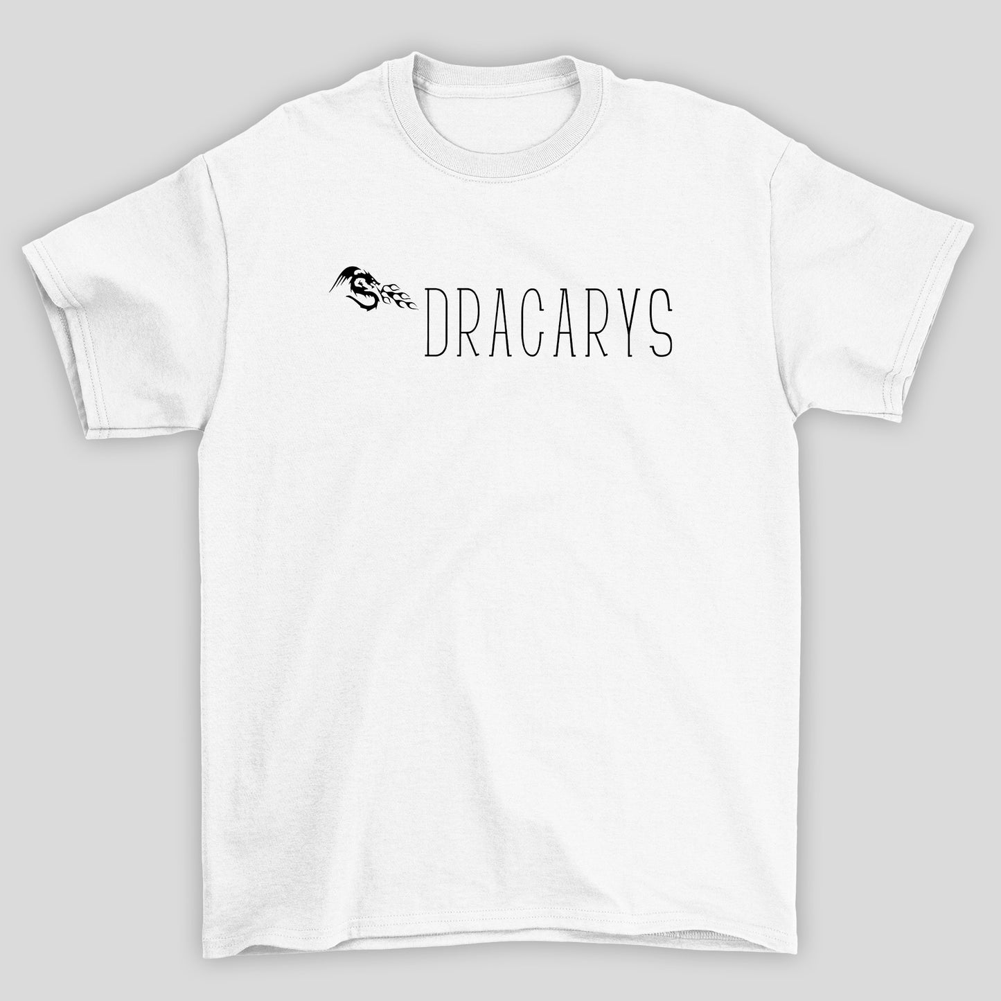 Camiseta Básica Unissex Dracarys Minimalista Game Of Thrones