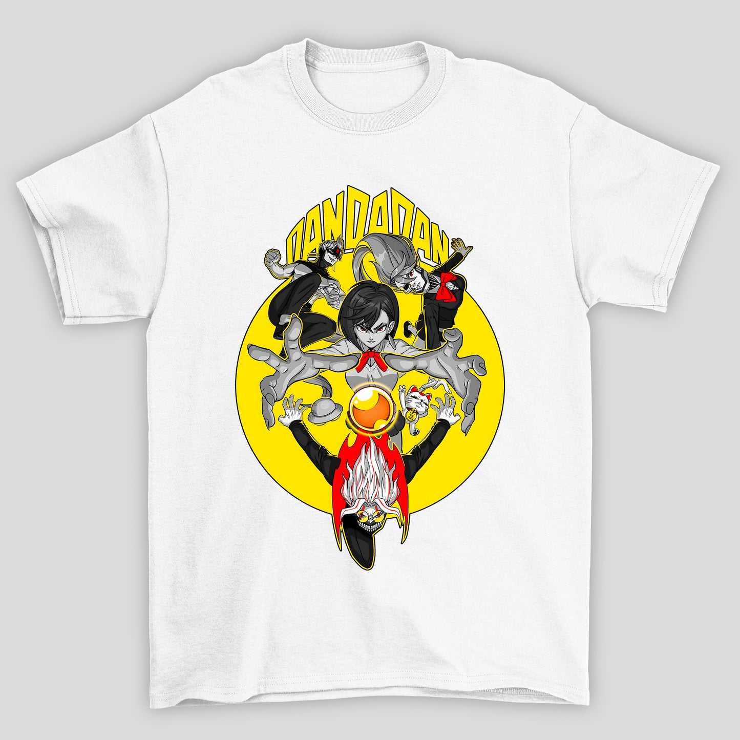 Camiseta Básica Unissex Dandadan Personagens Lua