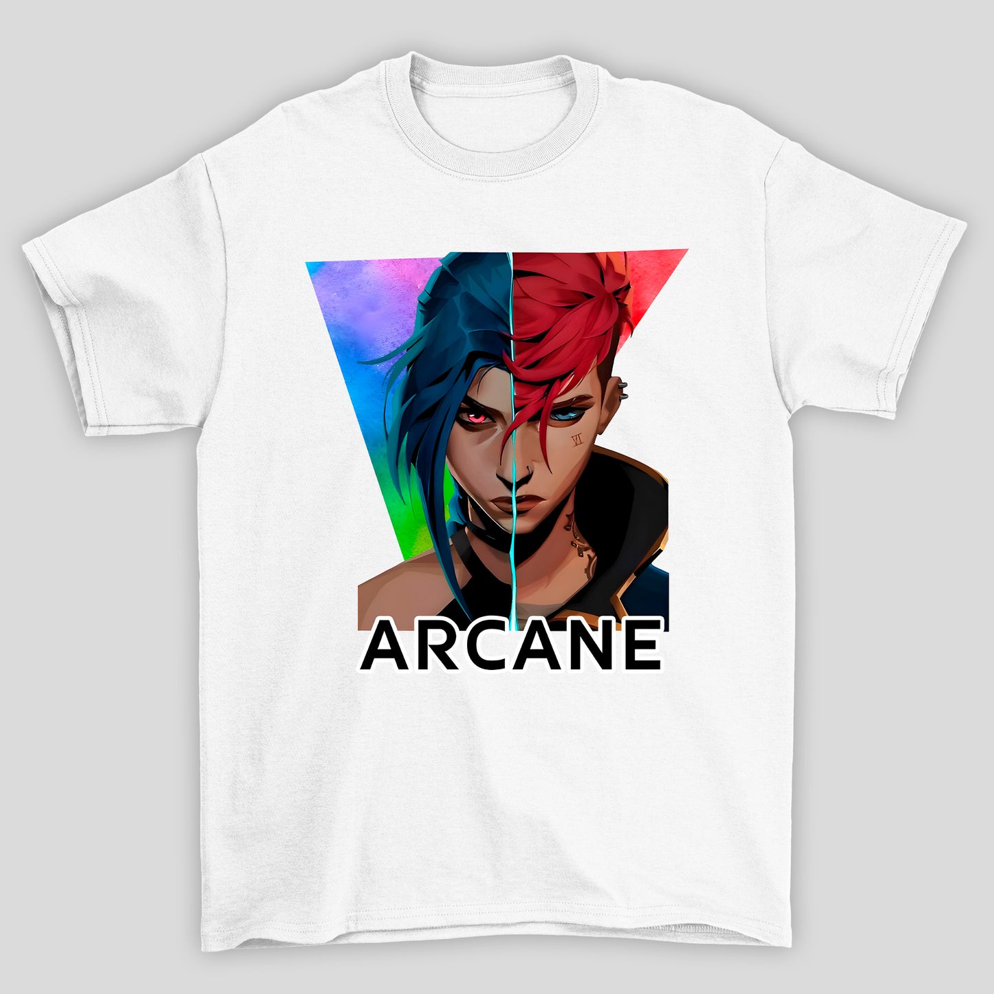 Camiseta Básica Unissex Arcane Jinx VI Rosto