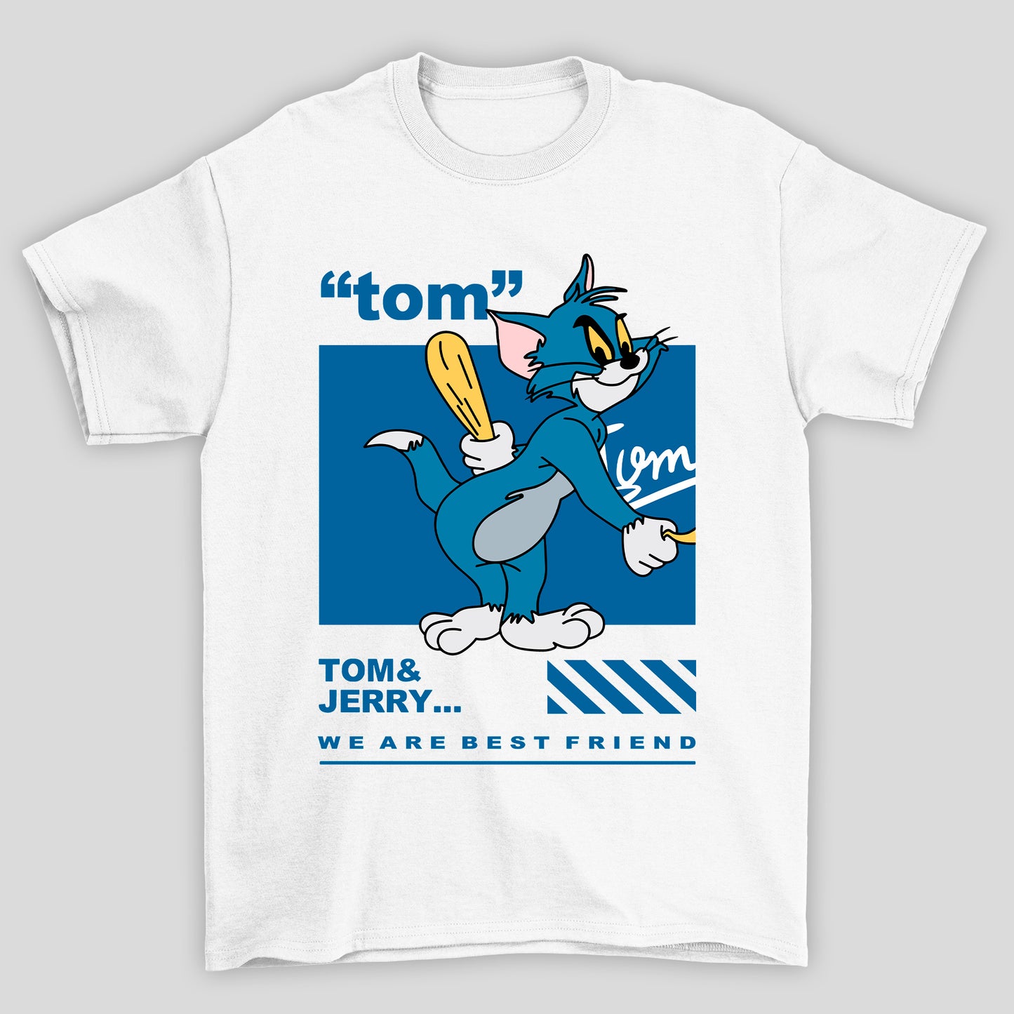 Camiseta Básica Unissex Tom Tom e Jerry