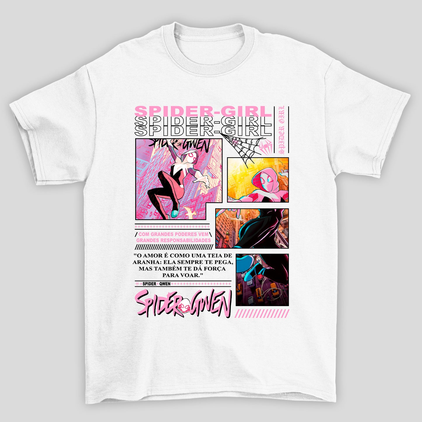 Camiseta Básica Unissex Spider Girl