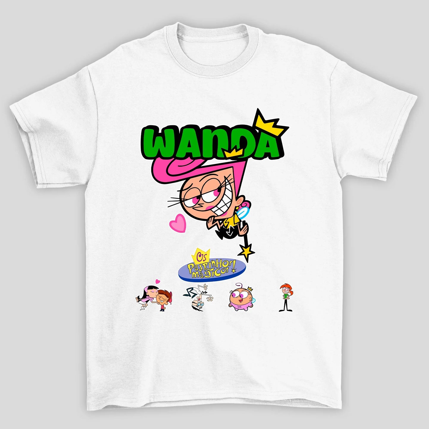 Camiseta Básica Unissex Wanda Padrinhos Mágicos