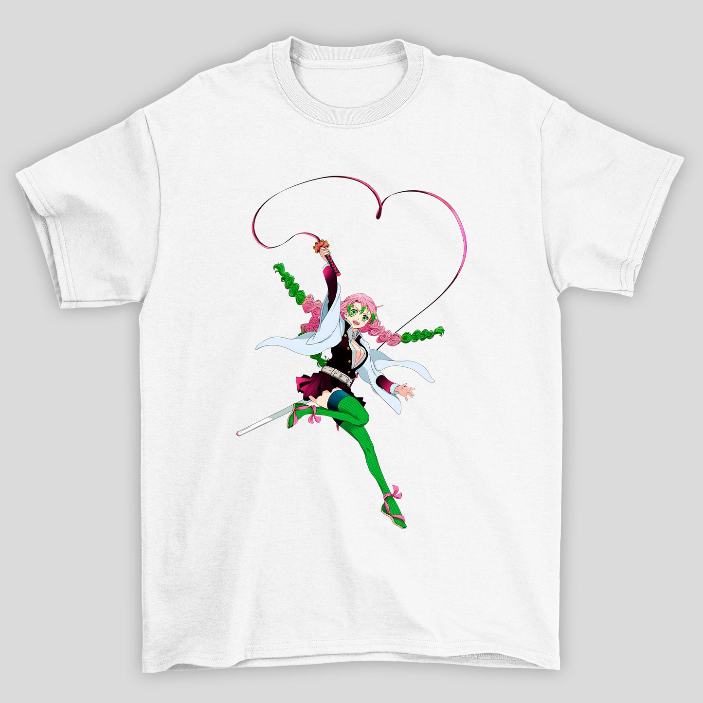 Camiseta Básica Unissex Mitsuri Demon Slayer