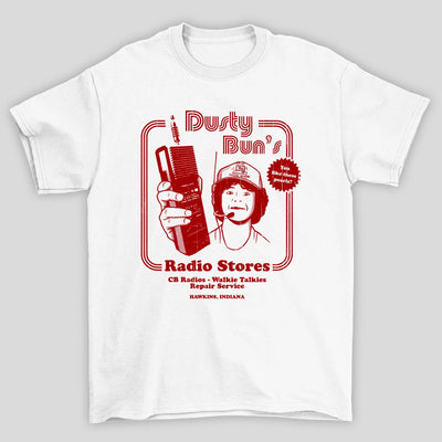 Camiseta Básica Unisses Dusty Buns Stranger Things