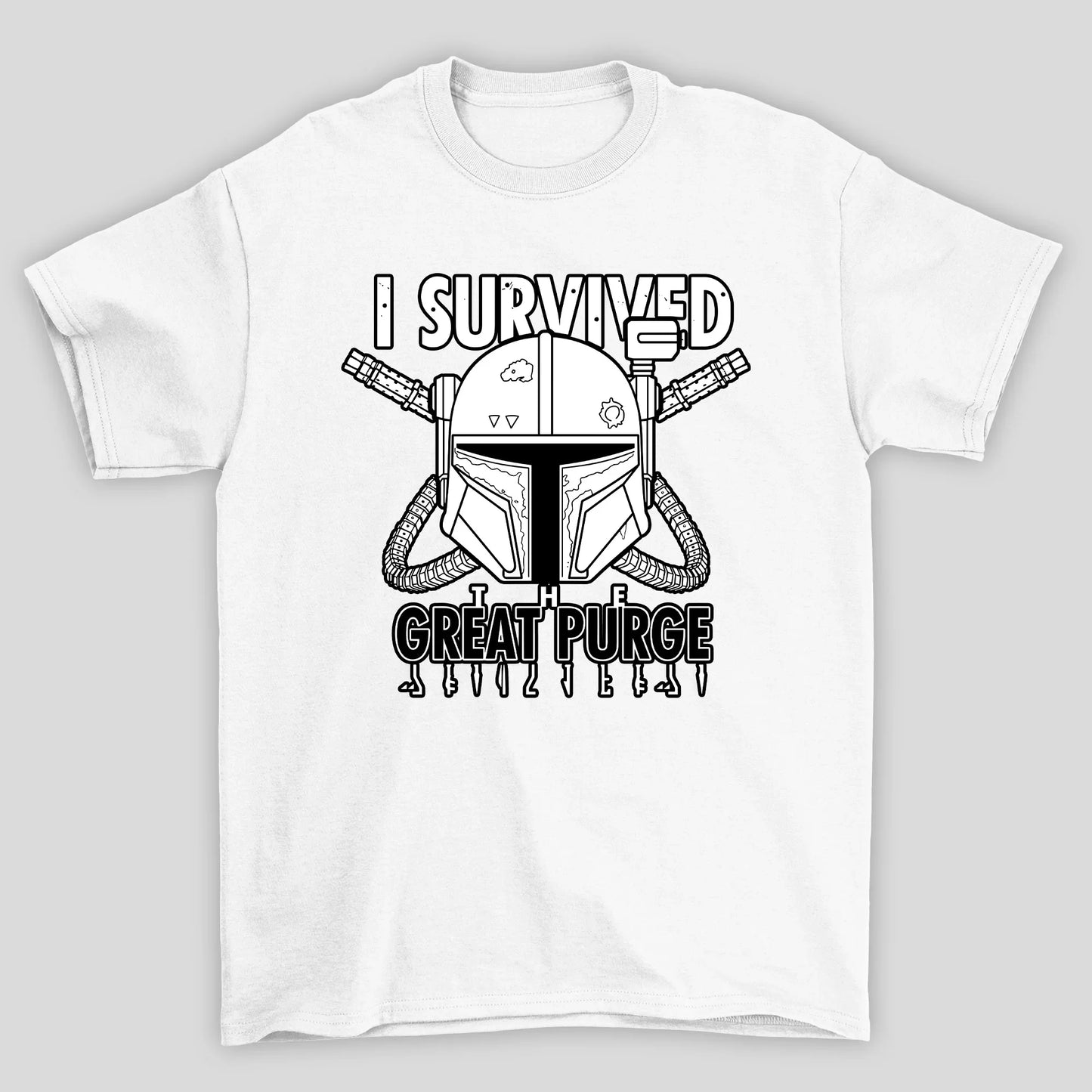 Camiseta Básica Unissex I Survived The Great Purge Mandalorian