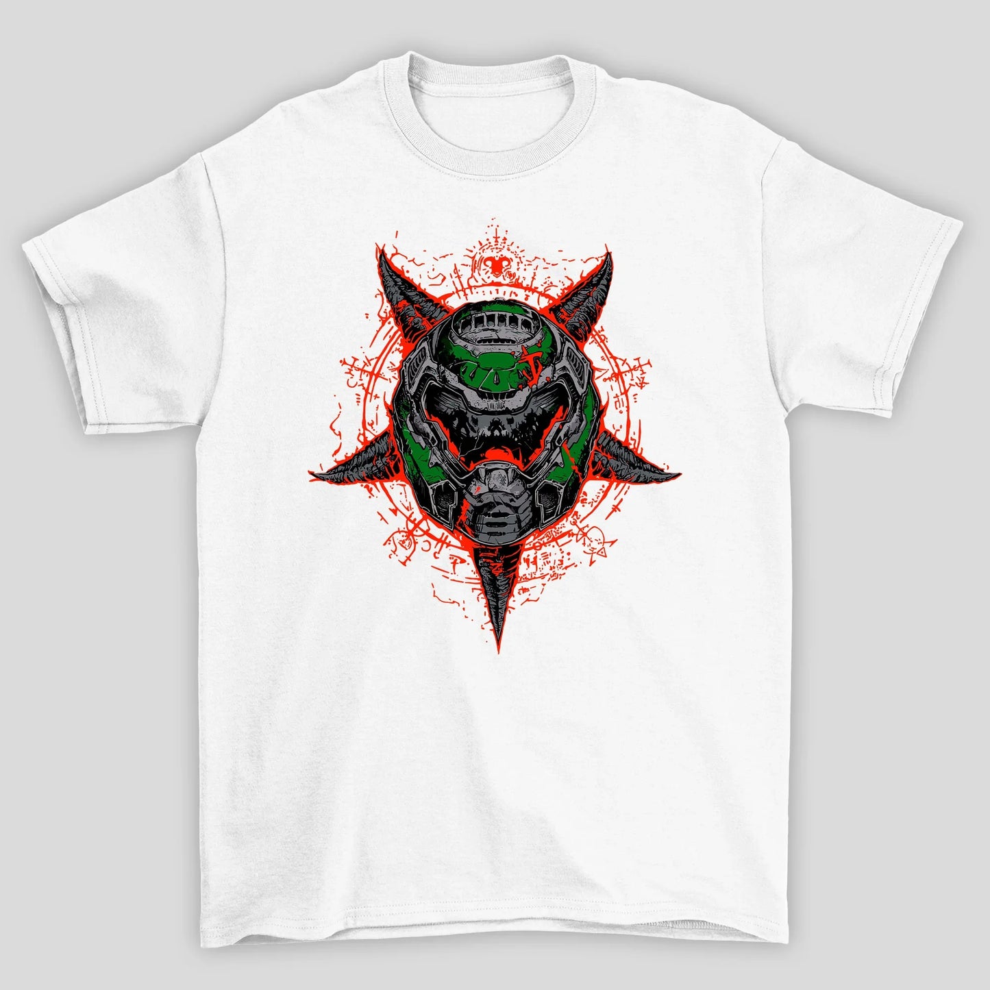 Camiseta Básica Unissex Doom Guy Capacete