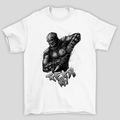 Camiseta Básica Unissex Mortal Kombat Noob Saibot Fear Me !