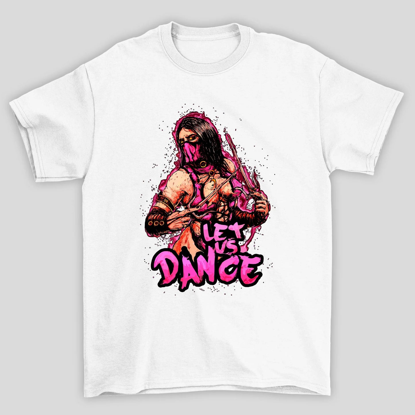 Camiseta Básica Unissex Mortal Kombat Milena Let's Dance