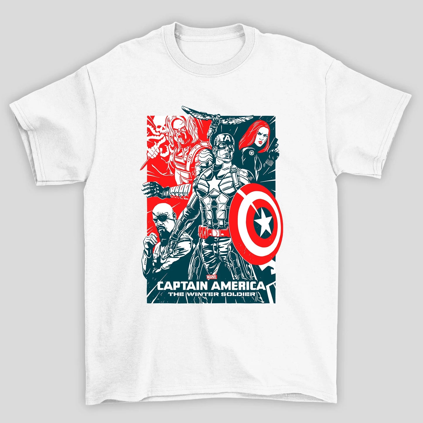 Camiseta Básica Unissex The Winter Soldier Capitao America