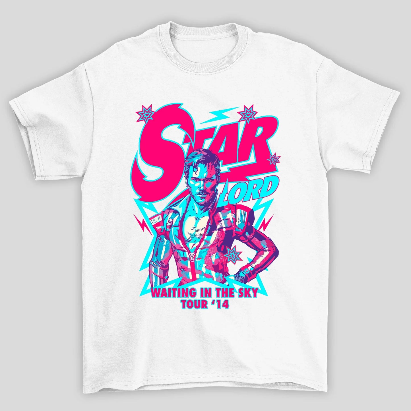 Camiseta Básica Unissex Star Lord 80's Guardioes Da Galaxia