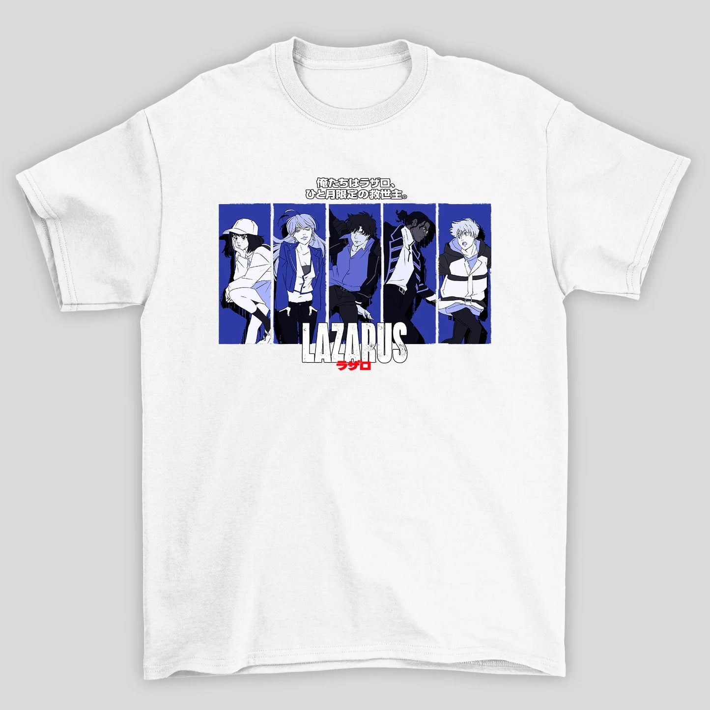 Camiseta Básica Unissex Personagens Roxo Kanji Lazarus
