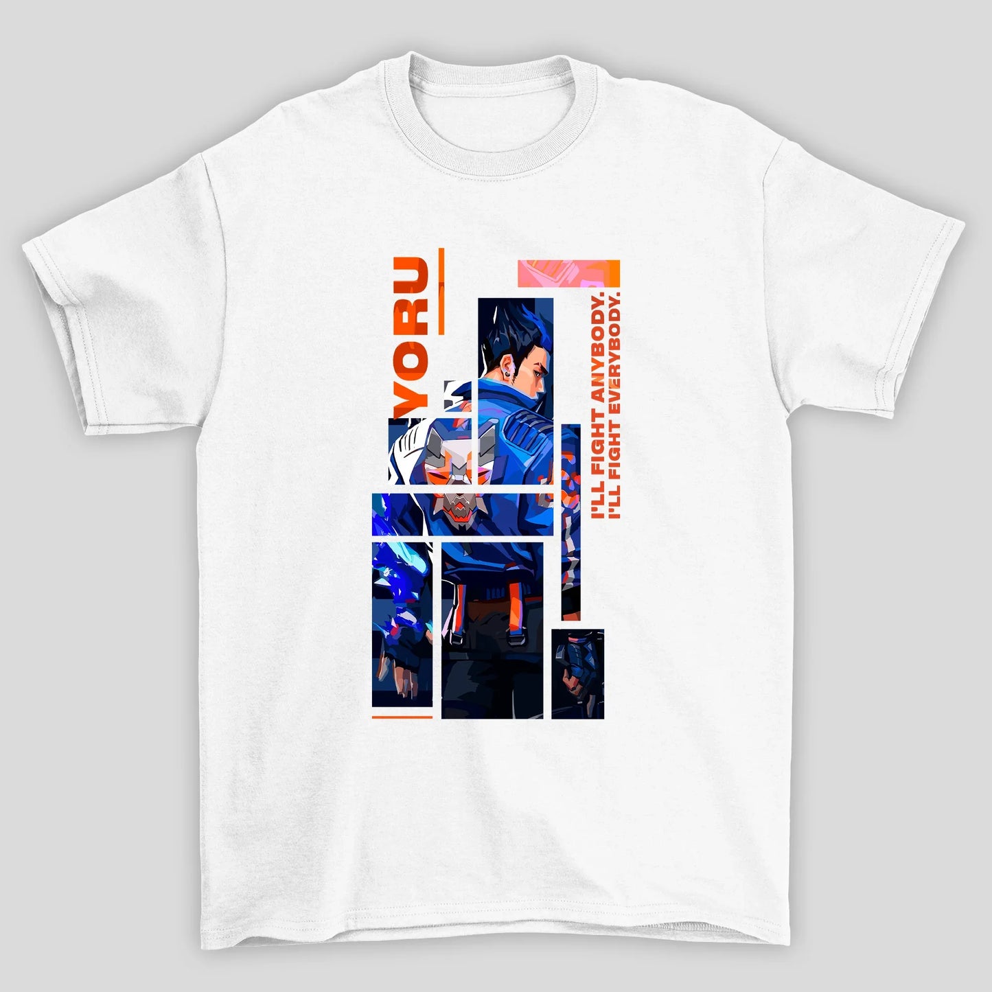 Camiseta Básica Unissex Yoru Quadrados Valorant