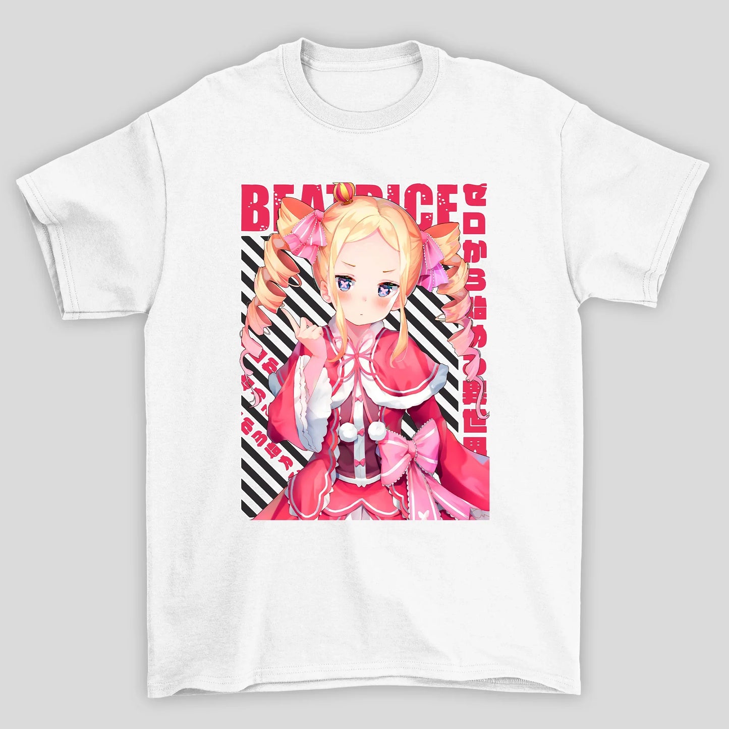 Camiseta Básica Unissex Beatrice Kanji Re Zero