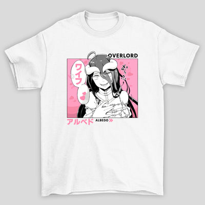 Camiseta Básica Unissex Overlord Albedo Corações