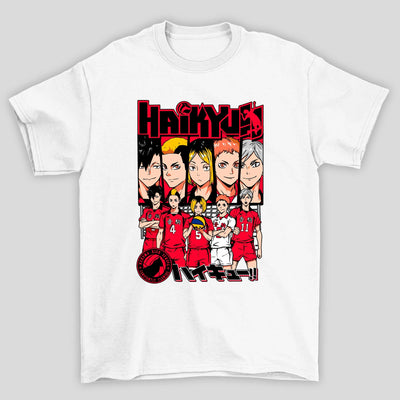 Camiseta Básica Unissex Time Nekoma Haikyuu