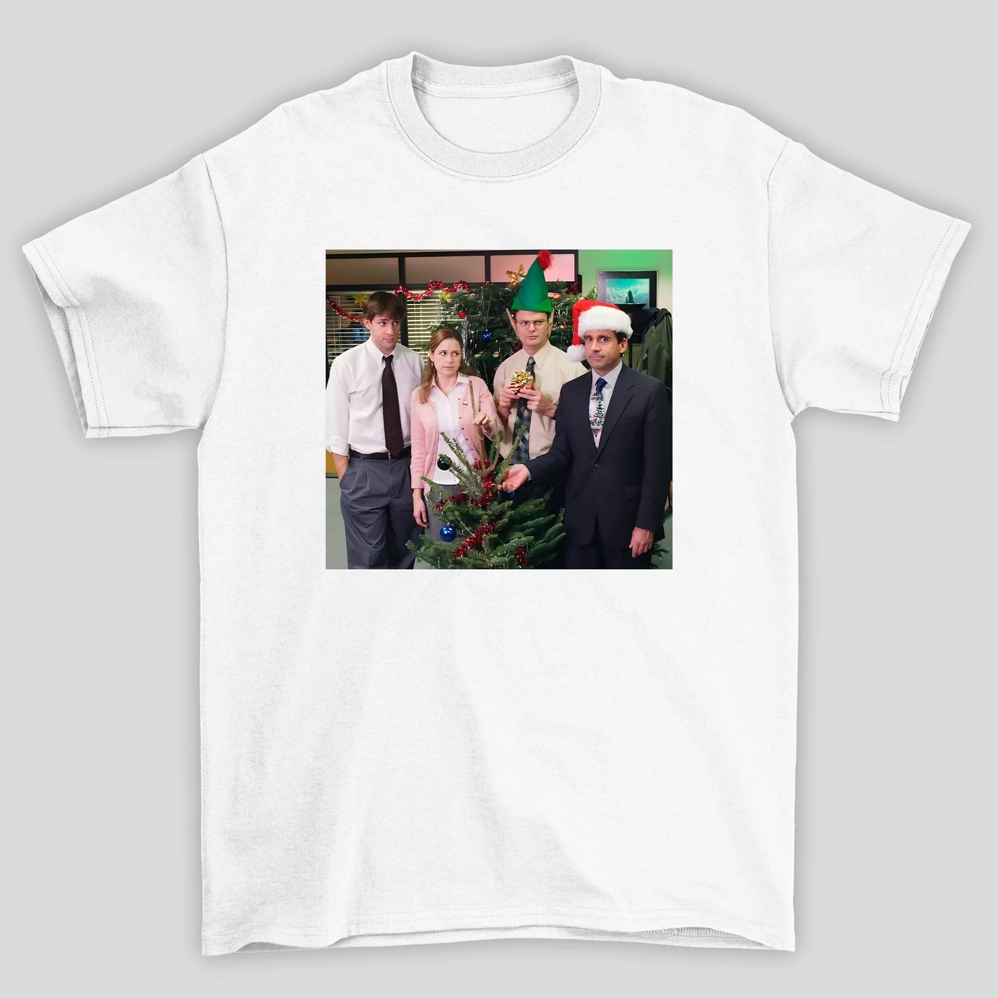 Camiseta Básica Unissex The Office Meme Natal