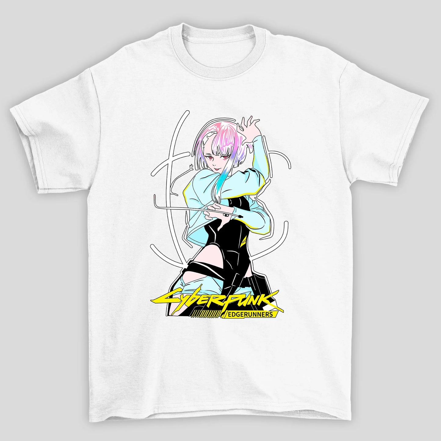 Camiseta Básica Unissex Luck Fio Cyberpunk Edgedruuners
