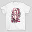 Camiseta Básica Unissex Zero Two Kanji Flores Darling In The Franxx