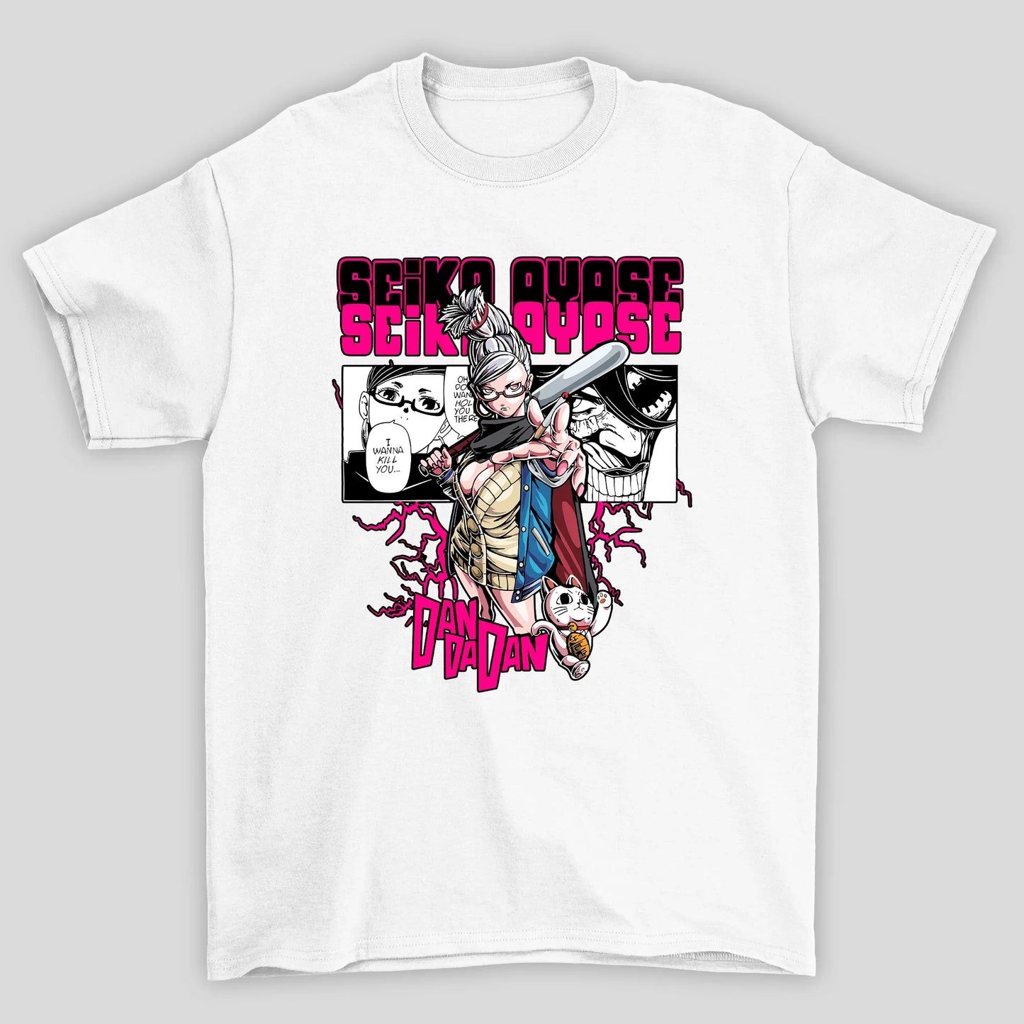 Camiseta Básica Unissex Seiko Ayase Velha Turbo Dandadan