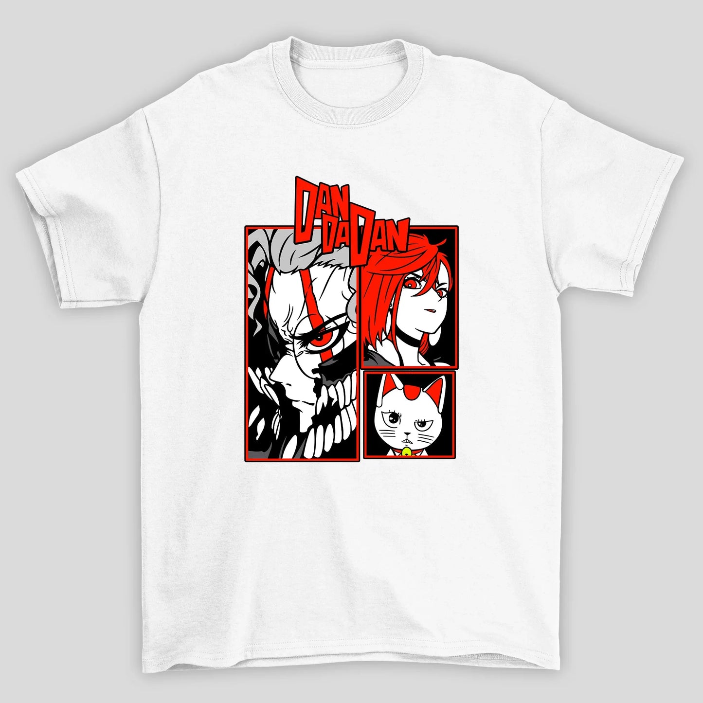 Camiseta Básica Unissex Momo Okarun Velha Turbo Dandadan