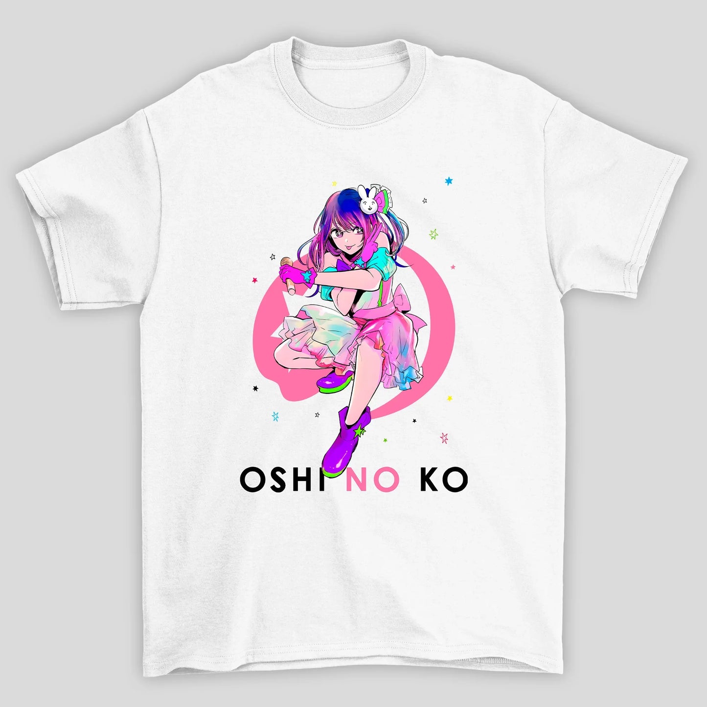 Camiseta Básica Unissex Poster Ai Hoshino Oshi No Ko