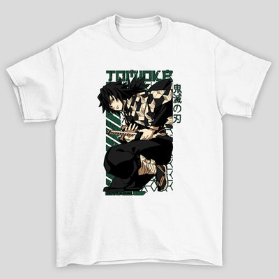 Camiseta Básica Unissex Demon Slayer Tomeoka Kanji