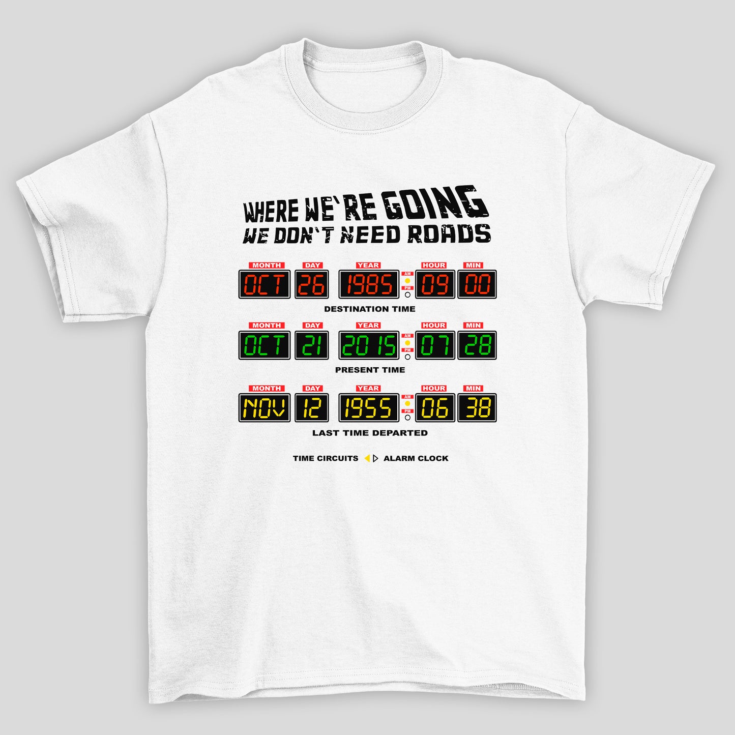 Camiseta Básica Unissex Timer Back To Future