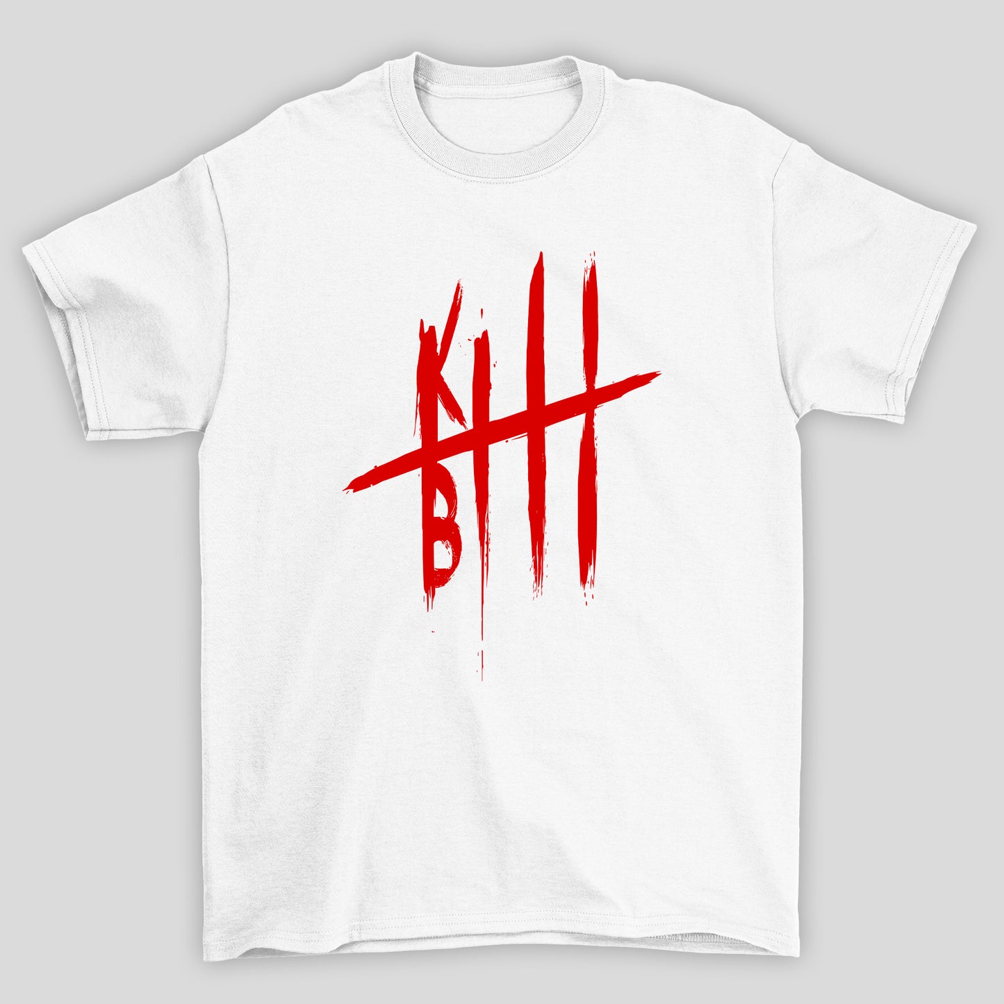 Camiseta Básica Unissex Kill Bill Logo Vermelho