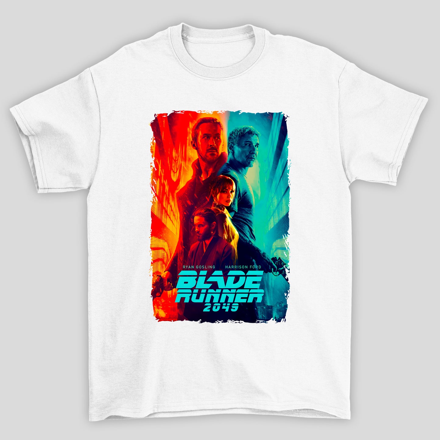 Camiseta Básica Unissex Blade Runner Poster Personagens