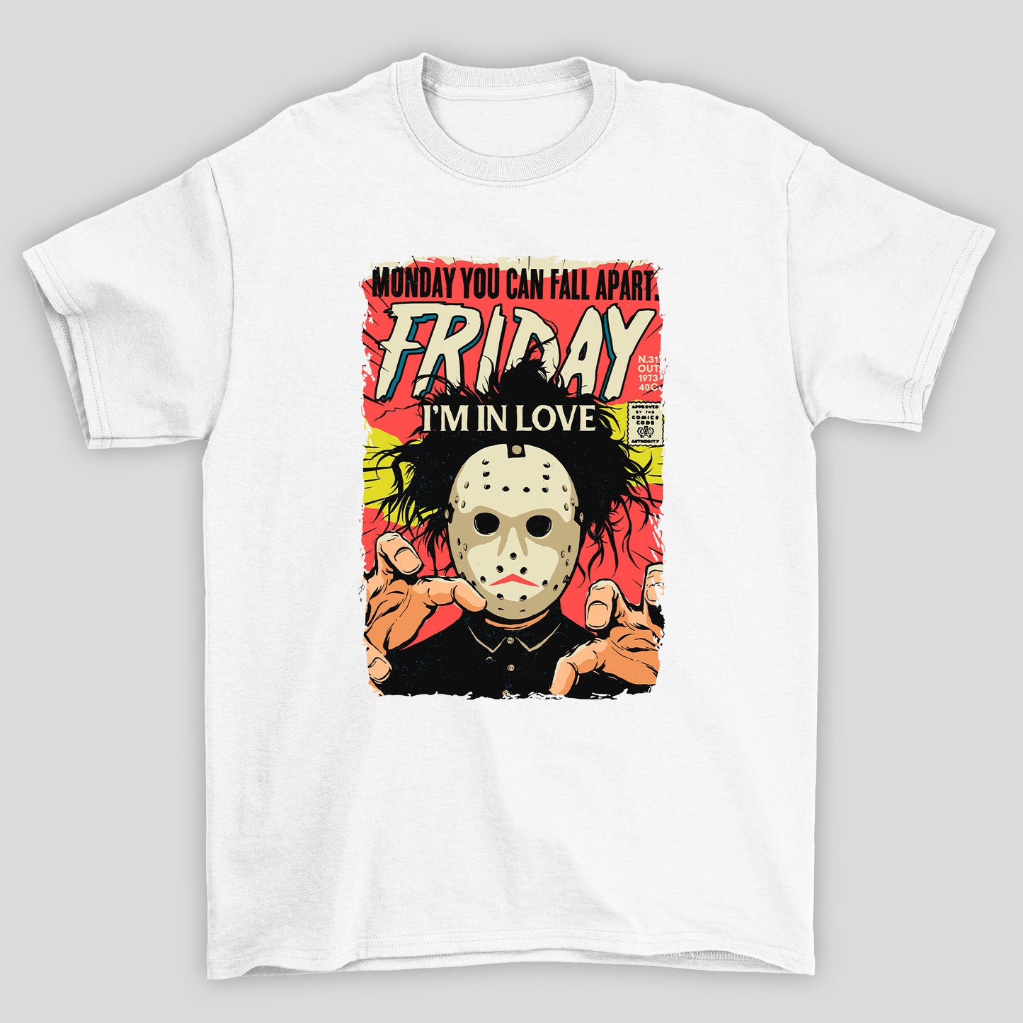 Camiseta Básica Unissex Fridey I'm In Love Sexta Feira 13