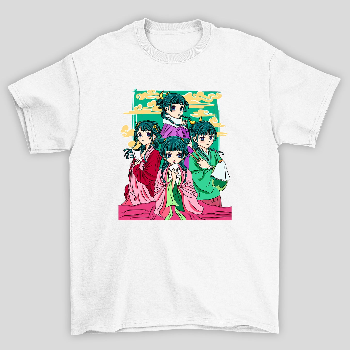 Camiseta Básica Unissex The Apothecary Diaries Nuvem Amarela