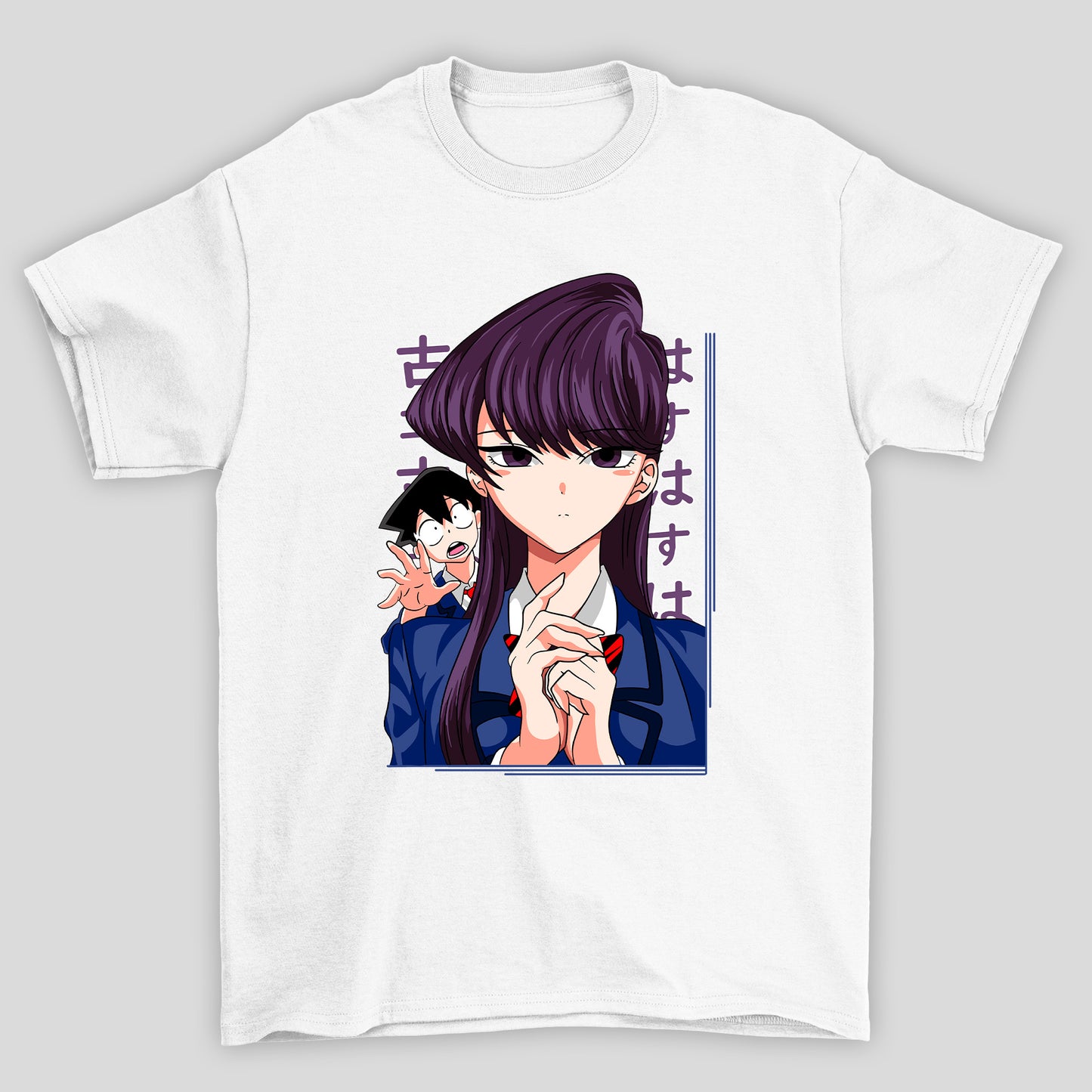 Camiseta Básica Unissex Komi Kanji Tadano Komi Cants Communicate