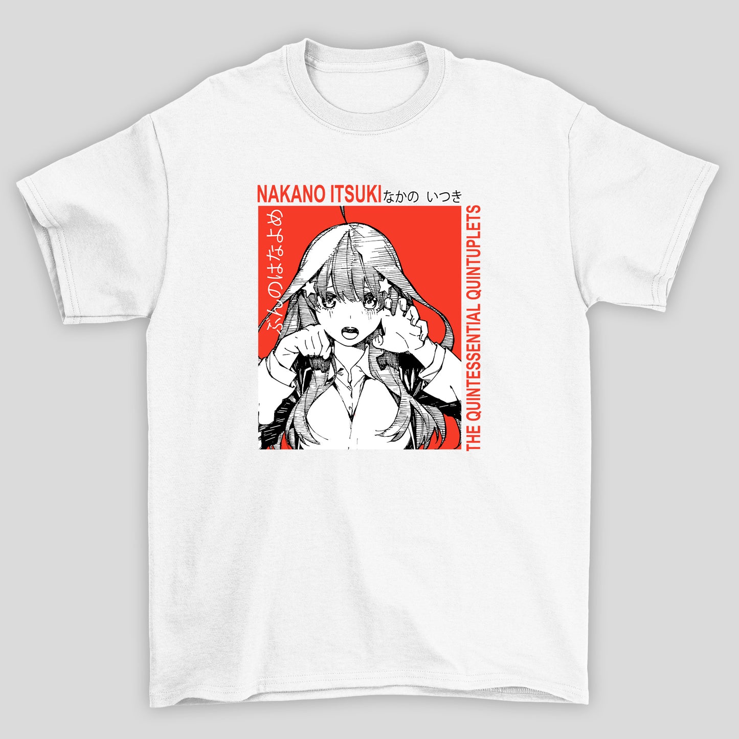 Camiseta Básica Unissex The Quintessential Quintuplets Nakano Itsuki