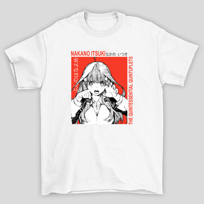 Camiseta Básica Unissex The Quintessential Quintuplets Nakano Itsuki