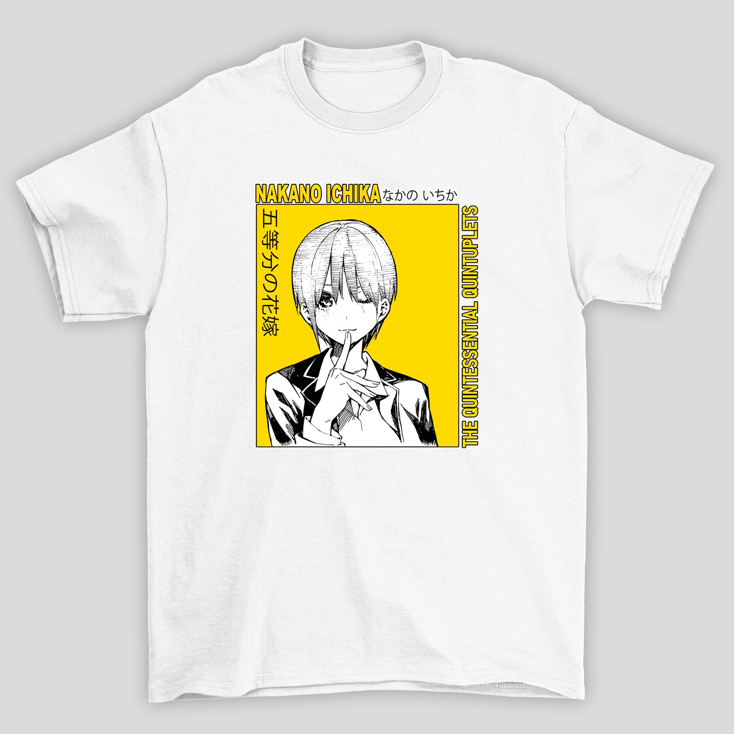Camiseta Básica Unissex The Quintessential Quintuplets Nakano Ichika Kanji