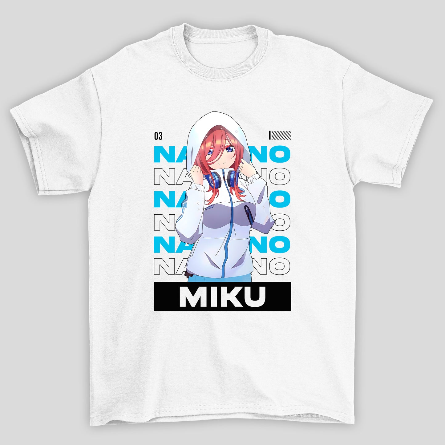 Camiseta Básica Unissex The Quintessential Quintuplets Miku Moletom