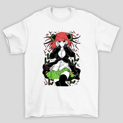 Camiseta Básica Unissex The Quintessential Quintuplets Nino Uniforme