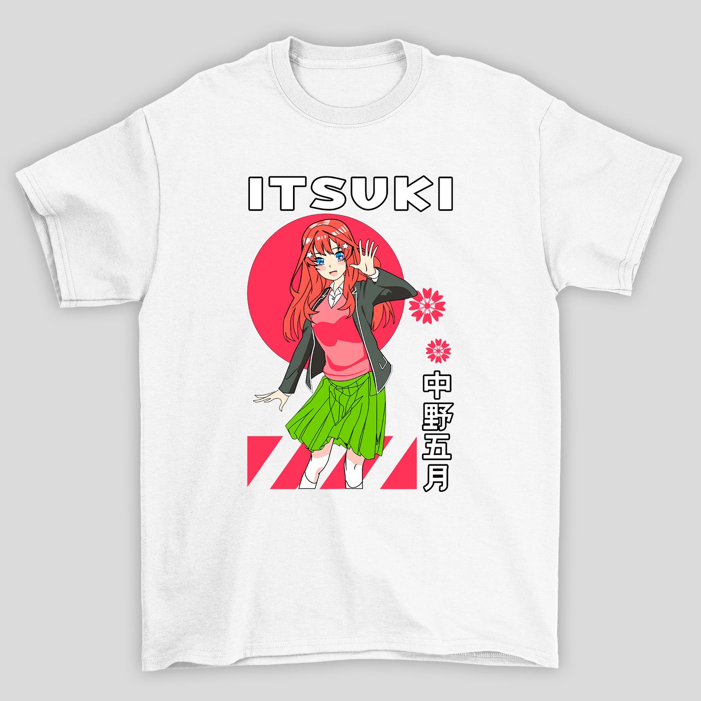 Camiseta Básica Unissex The Quintessential Quintuplets Itsuki Uniforme