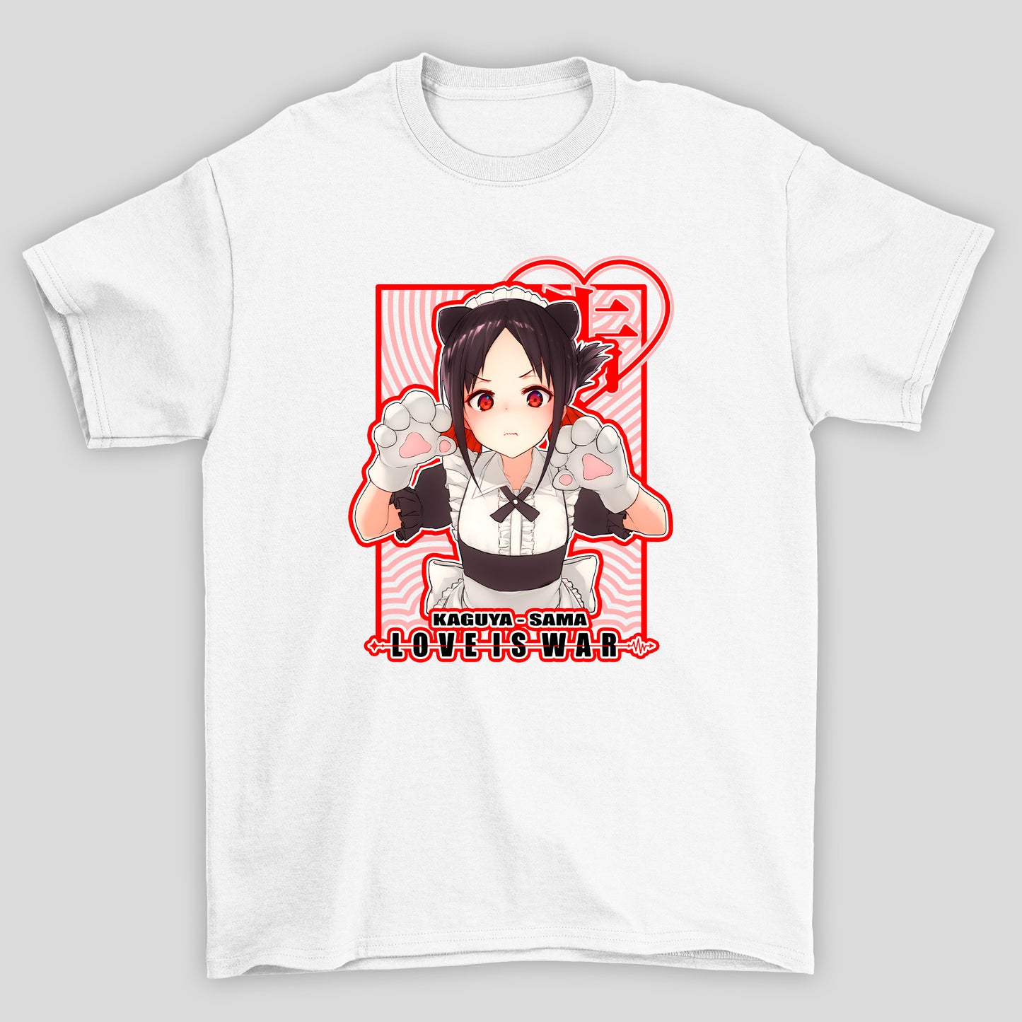 Camiseta Básica Unissex Neko Maid Love is War Kaguya-sama