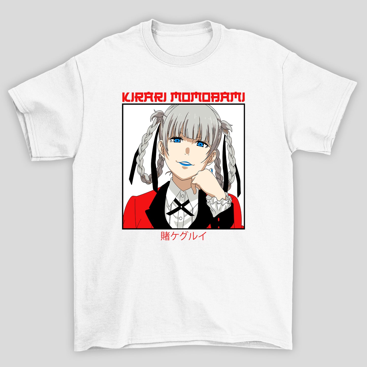 Camiseta Básica Unissex Kirari Momobami Kanji Kakegurui